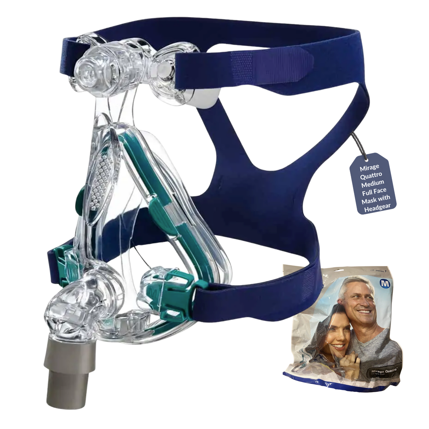 Resmed Mirage Quattro Full Face Mask with Headgear