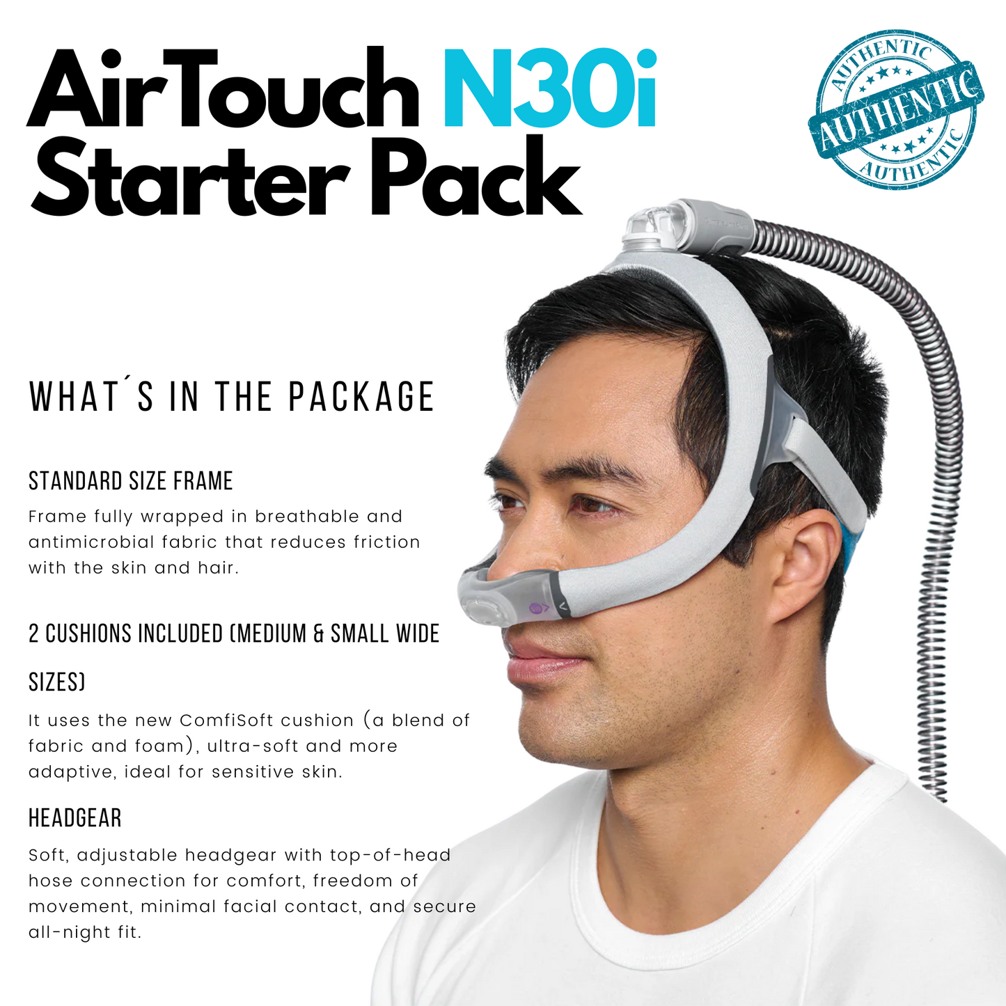 Resmed AirTouch N30i Standard Starter Pack -  Reference: 62300-Bundle